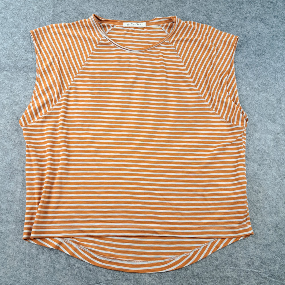 We The Free Shirt Women Small Striped Relaxed Tee Casual Lightweight Free People